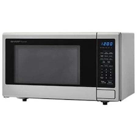 1.1 cu. ft. 1000W Stainless Steel Carousel Countertop Microwave Oven